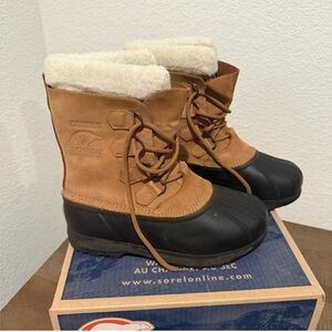 Sorel Black and Gray Winter Boots